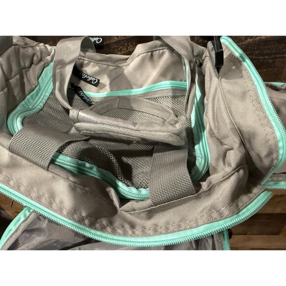 Cabela's Light Travel Duffel Bag- Gray/Mint - Picture 7 of 9